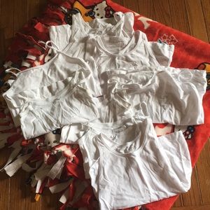 Big Girl White Undershirts/Tank Shirts.